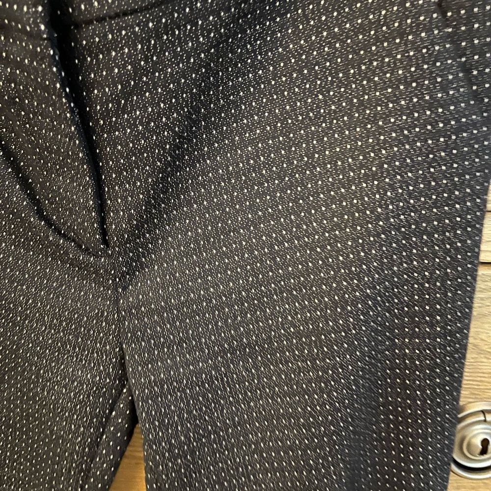 Loft Navy slacks with white polka dots. Size 4 Marissa skinny